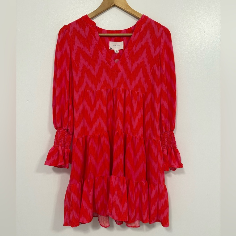 Tuckernuck Pomander Place Ikat Kenzo Dress Hot Pink XS - Picture 5 of 13